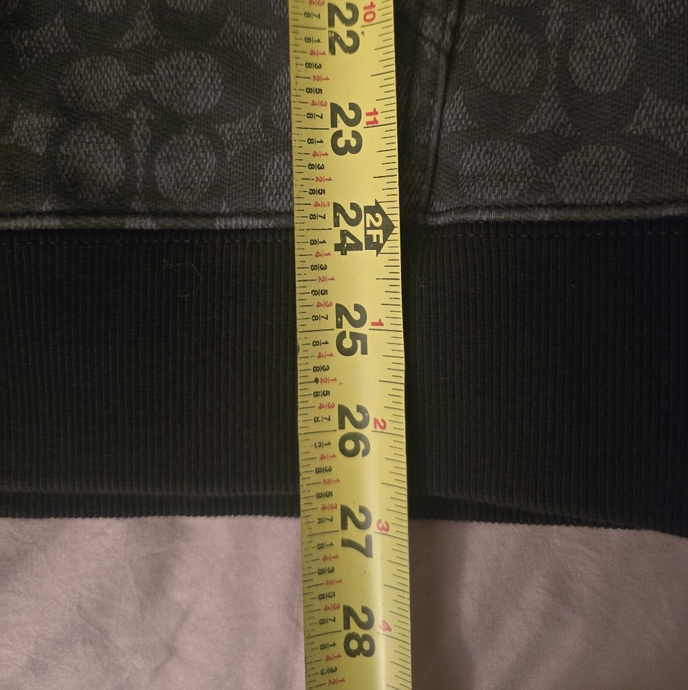 Coach Signature Monogram Rexy Hoodie in Charcoal Gray - Picture 12 of 13